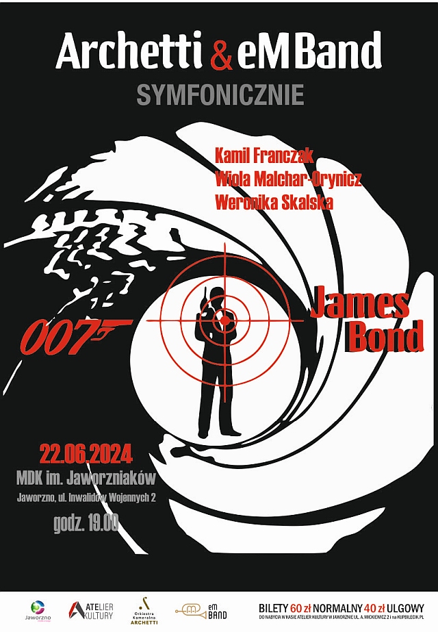 Plakat do wydarzenia - koncert 007 James bond