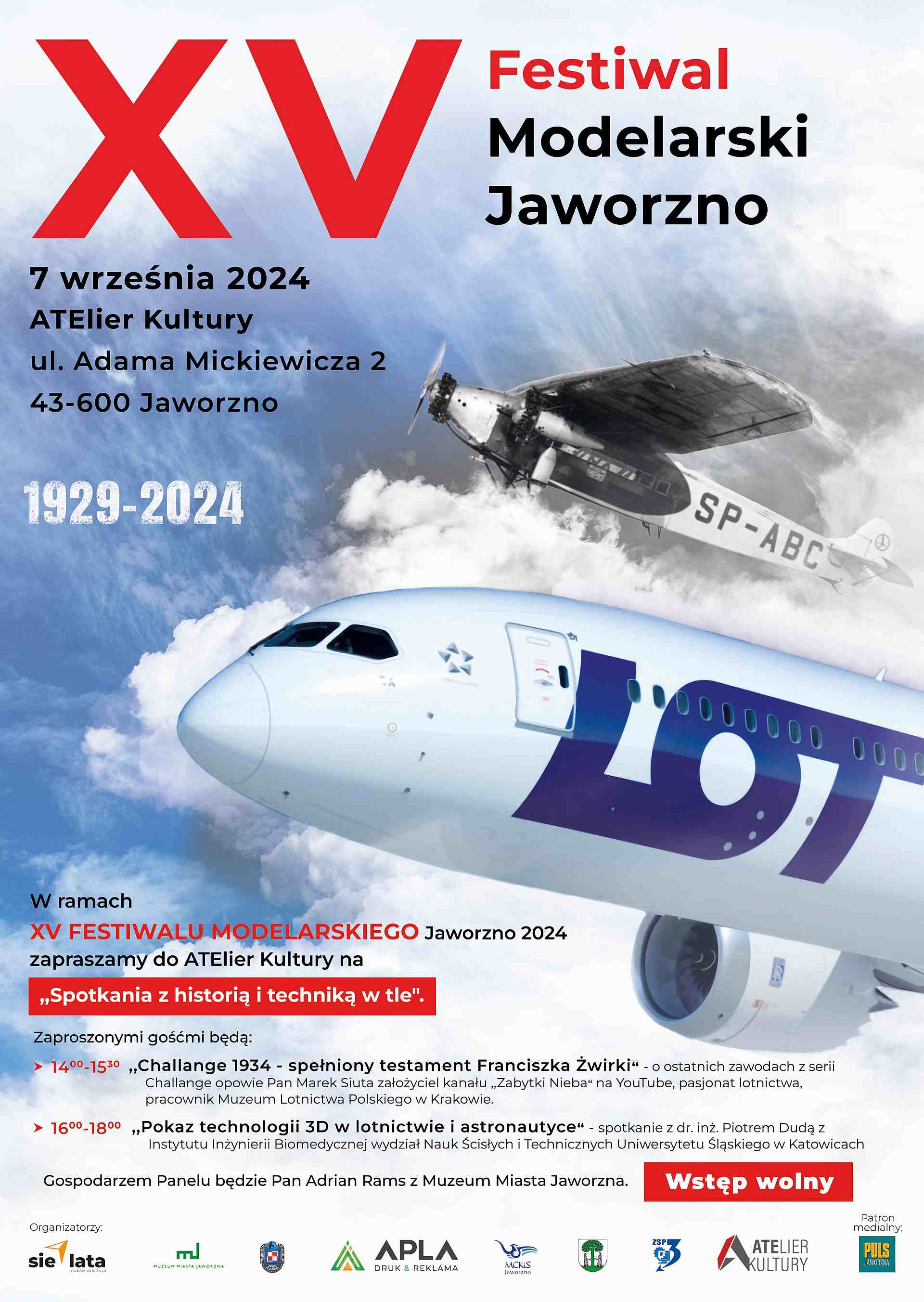 plakat do wydarzenia - XV Festiwal Modelarski Jaworzno 2024 - "Spotkanie z historią i techniką w tle".