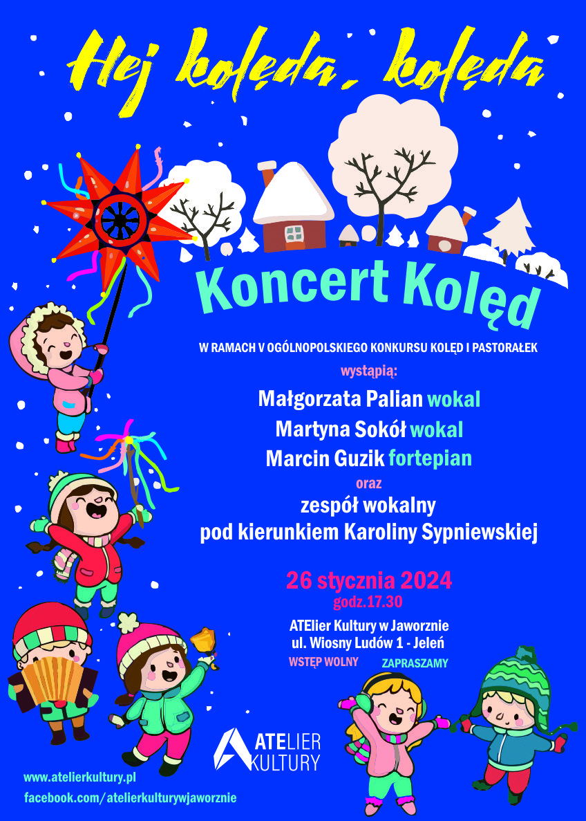 plakat ilustrujący koncert kolęd